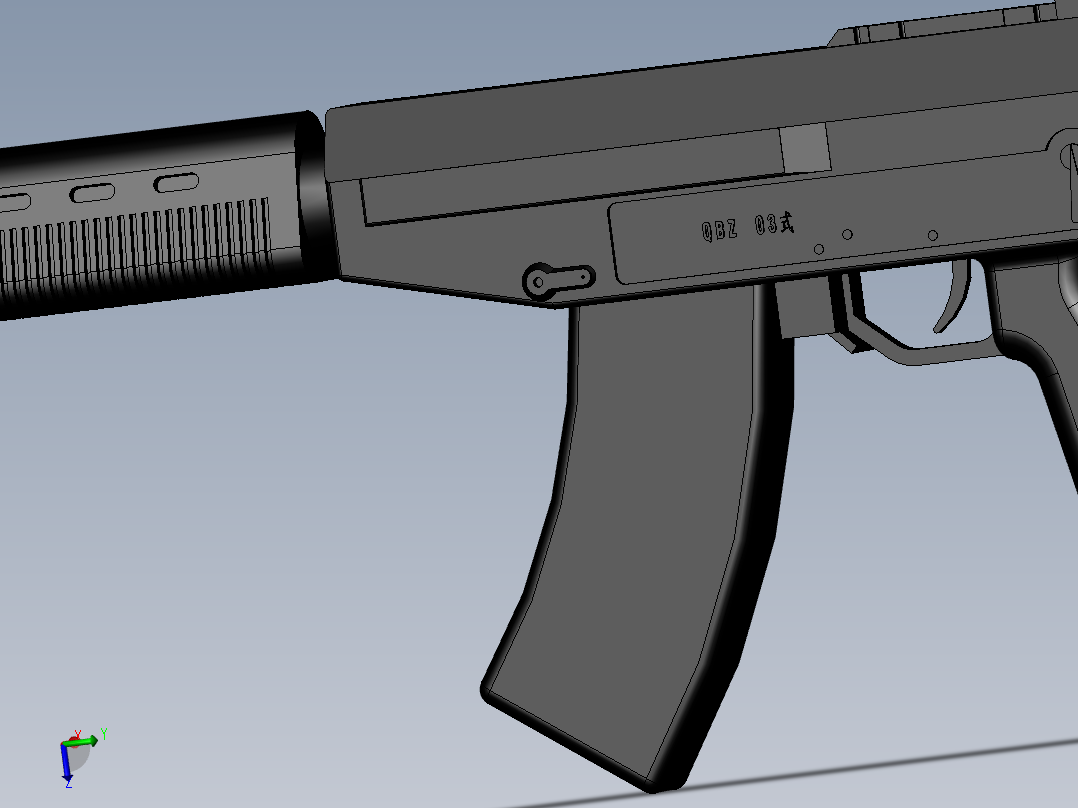 03式自动步枪模型主视图