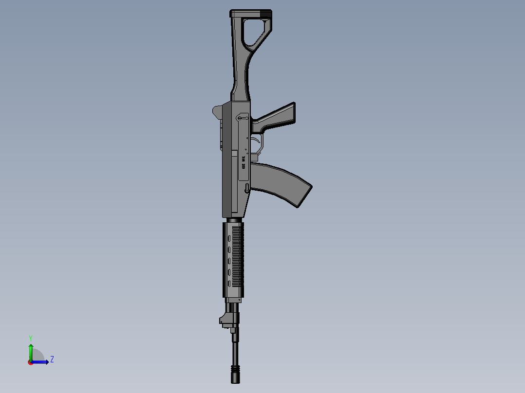 03式自动步枪模型左视图