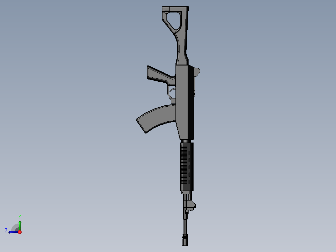 03式自动步枪模型右视图