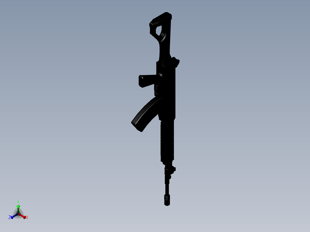 03式自动步枪模型正等轴测图