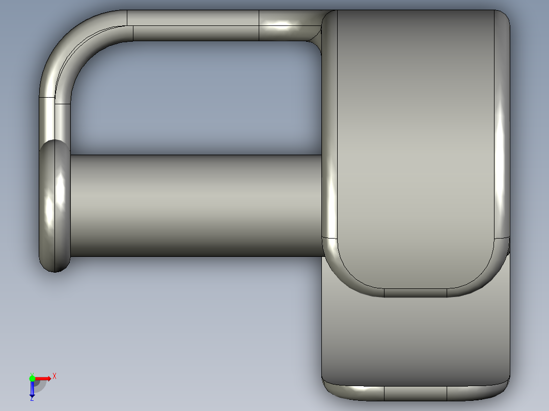 solidworks 创意家居日用品纸巾座外观设计俯视图