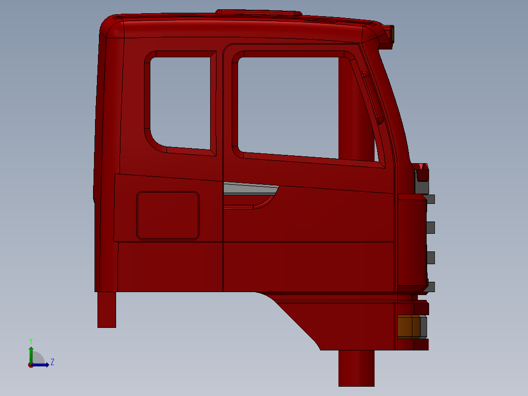 三吋玩具车系列左视图