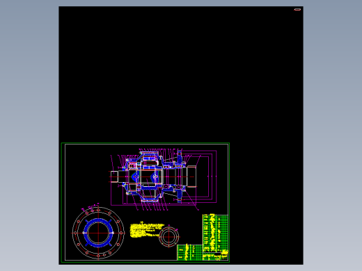 涡轮螺旋桨主发动机减速器设计全套