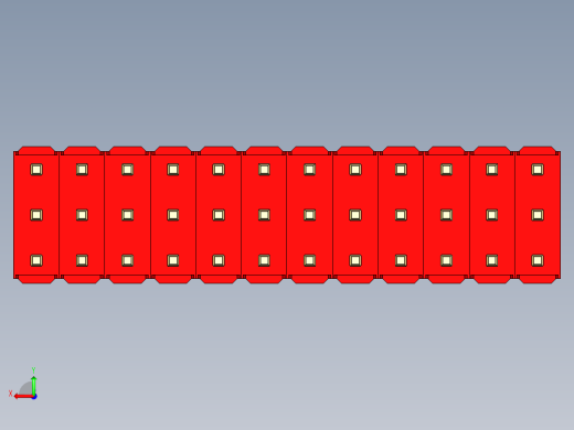 彩色公头100mil（2.54mm）系列-DS1021_red_3x12p_100mil_Type19_rev1.0后视缩略图
