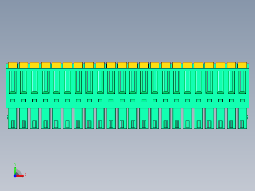 DEGSON 15EDG 系列 3.5mm 插拔式接线端子 FullPack-15EDGKD-3.5-22P-14-00AH前视缩略图