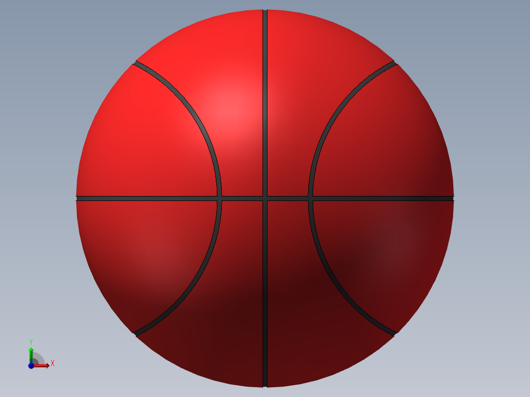篮球前视图