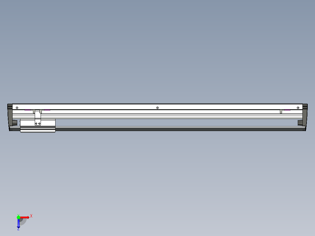 威洛博VL系列3d模型模组VL17E1Y-S750俯视图