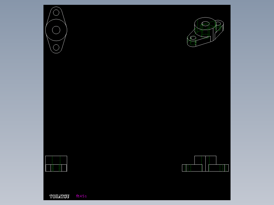凸緣張力器(固定型)FLT-S-2D多系列多零件图纸模型