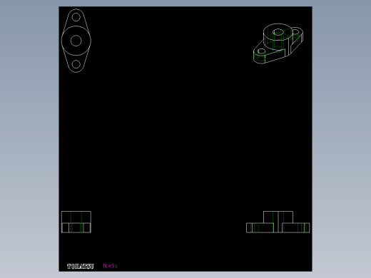 凸緣張力器(固定型)FLT-S-2D多系列多零件图纸模型