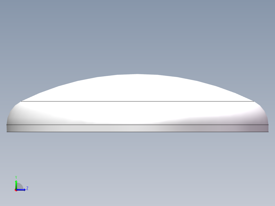 THB碟形封头DN900左视图