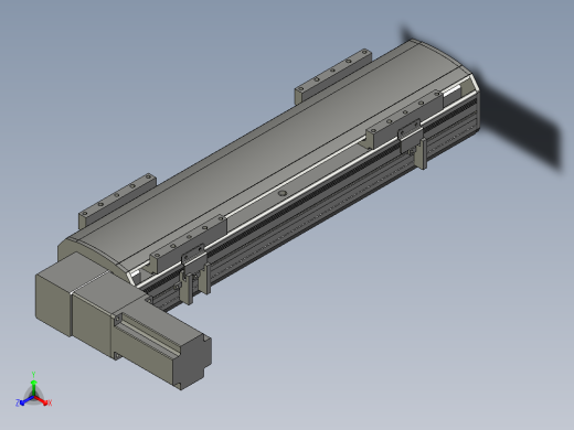 直线模组WG-LHB12-S300-L(B)设计图纸