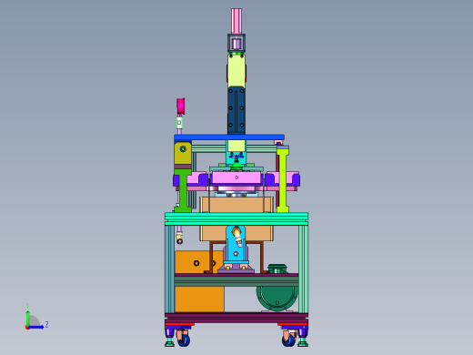 电池壳自动打孔机左视缩略图
