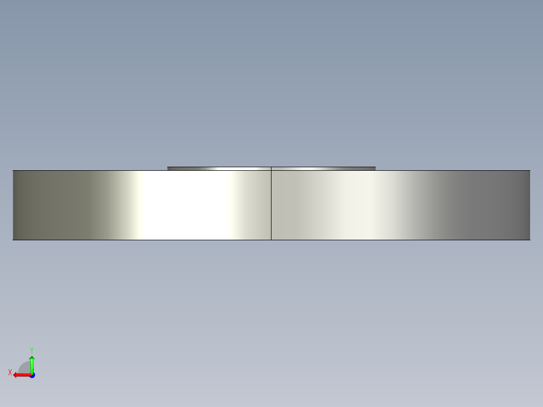 船舶管路系统SeaCor_Blind Flange_37J153010_1in后视图