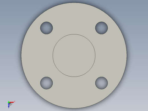 船舶管路系统SeaCor_Blind Flange_37J153010_1in俯视缩略图
