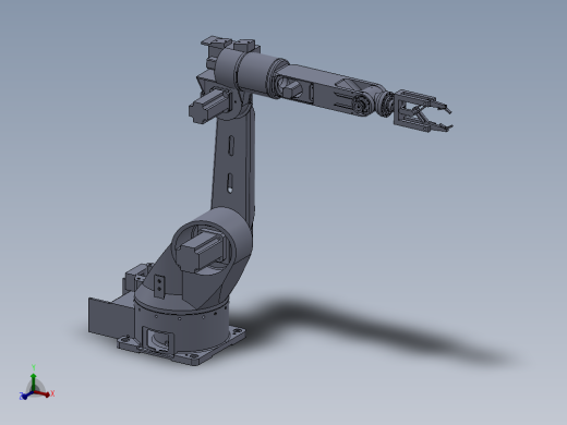 一种五自由度串联机器人的设计含三维二维说明书