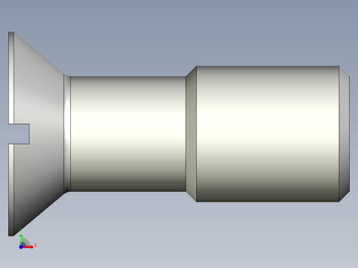 沉头螺钉-Screw_-M20-L50_24-30-3x3-40_-Countersunk_head.stp前视缩略图