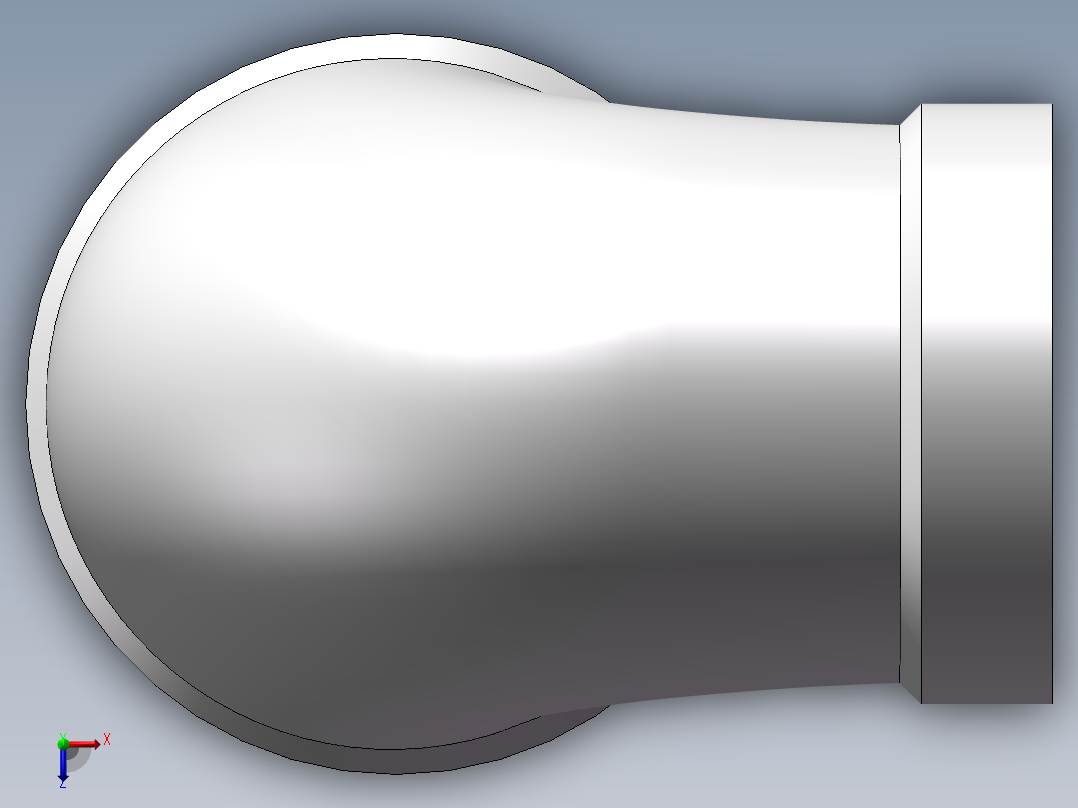 弯头-异径内丝 DN25-DN20俯视图