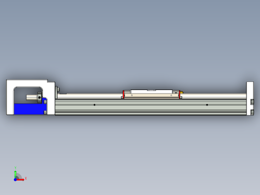 直线模组KKR86C-340A1-F0_W设计图纸前视缩略图