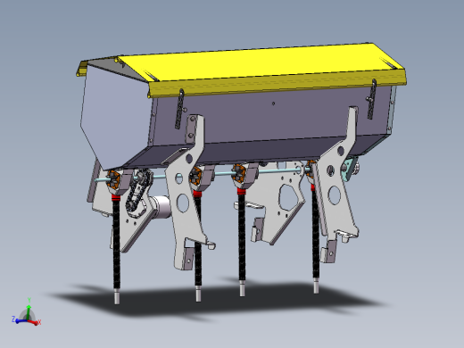 直流电机驱动肥箱组装