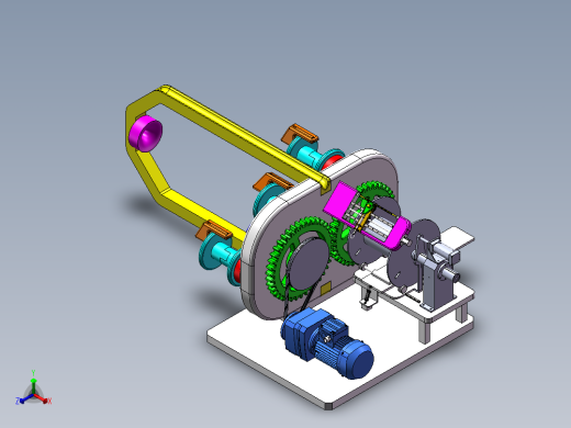 电缆叉绞机正等轴测缩略图