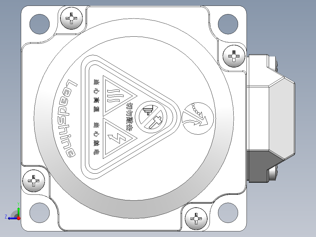 雷赛步进电机57CME26右视图