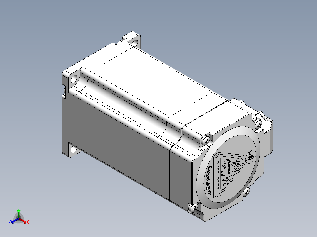雷赛步进电机57CME26正等轴测图