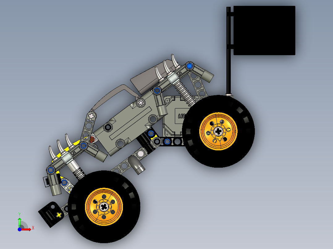 lego-42119-monster-jam-max-d.8-乐高玩具赛车前视图