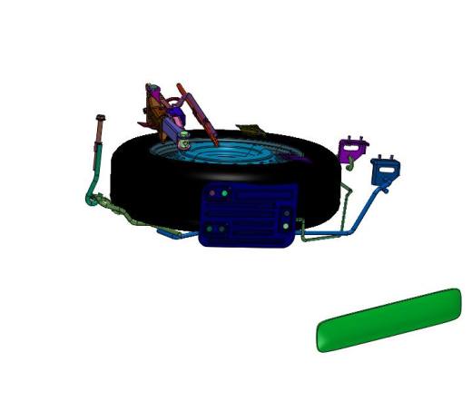 备胎和随车工具的集成装备缩略图