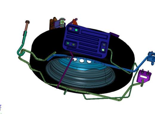 备胎和随车工具的集成装备缩略图