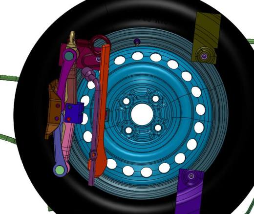 备胎和随车工具的集成装备缩略图