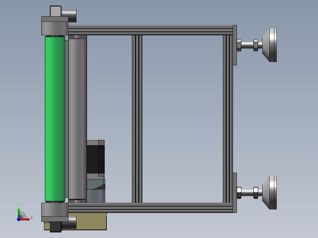 10804190001皮带线（防跑偏+真空吸附）前视图