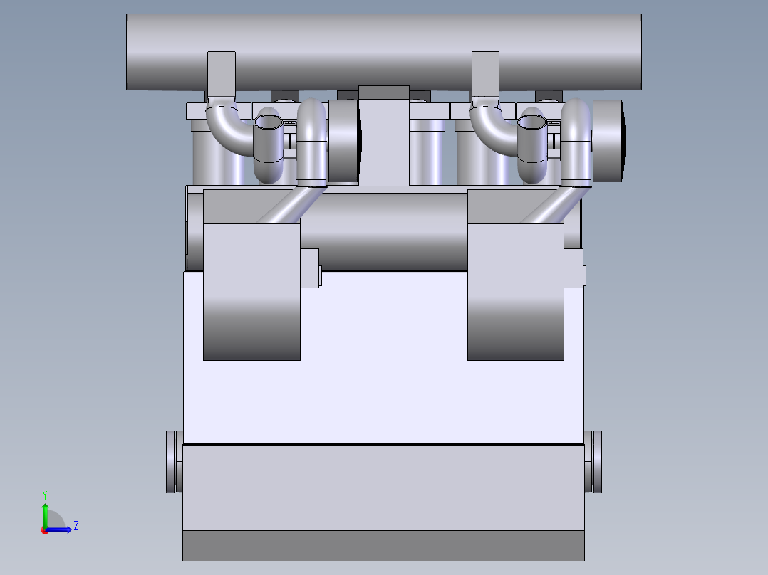 6R-Fks96C柴油机左视图