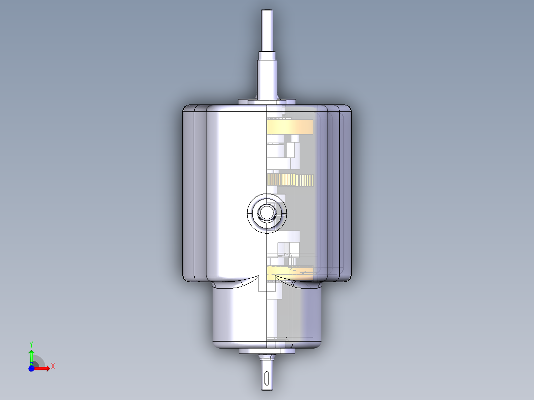 P041-分动器三维catia建模前视图