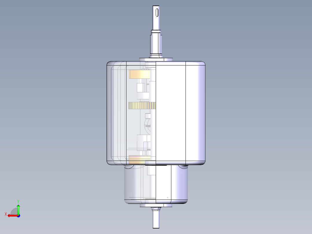 P041-分动器三维catia建模后视图