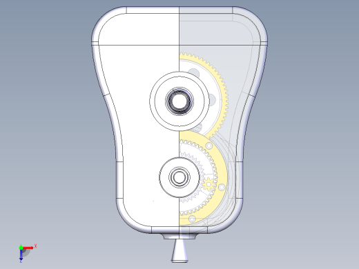 P041-分动器三维catia建模俯视缩略图