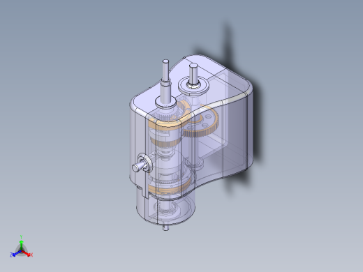 P041-分动器三维catia建模正等轴测缩略图