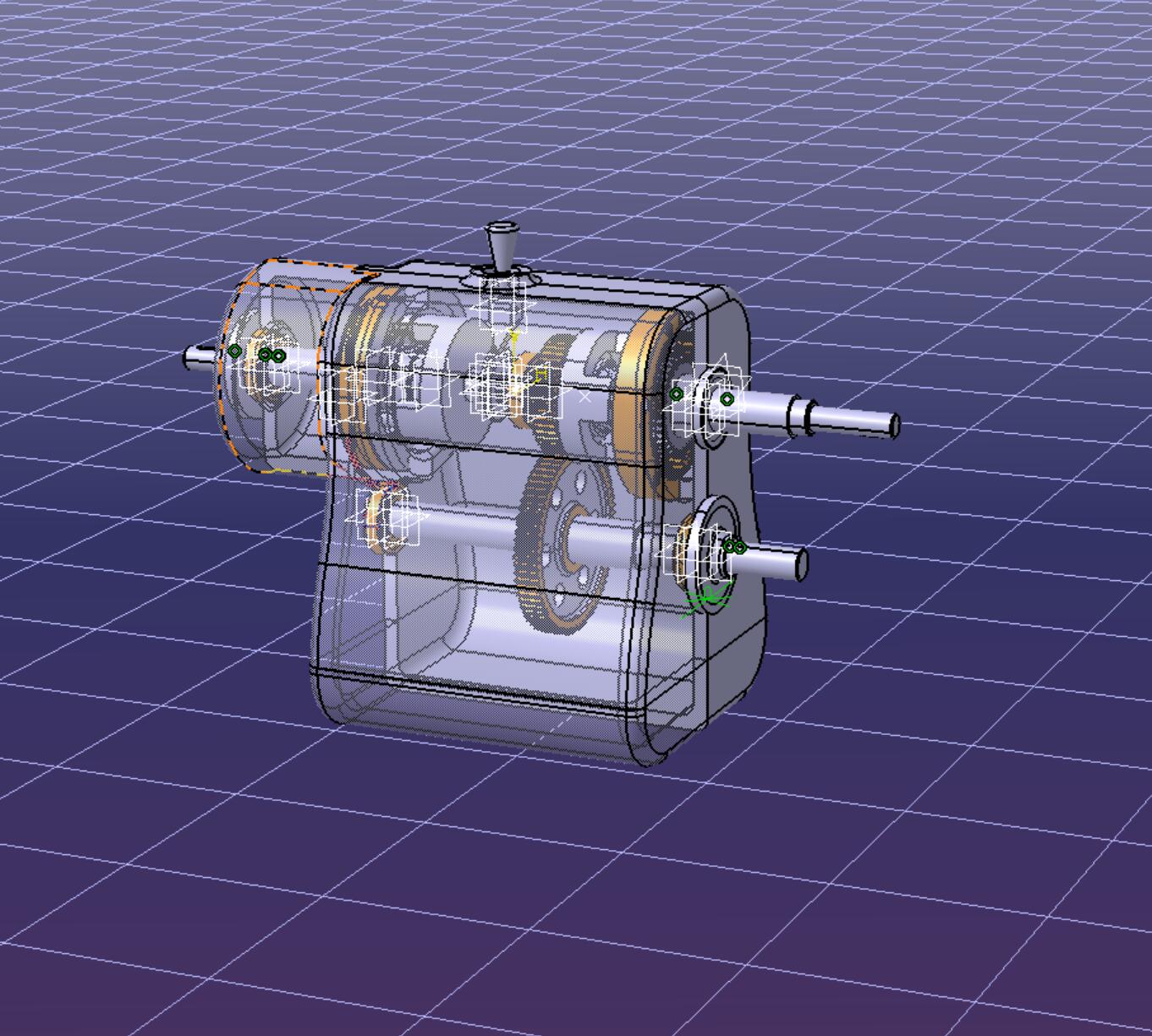 P041-分动器三维catia建模