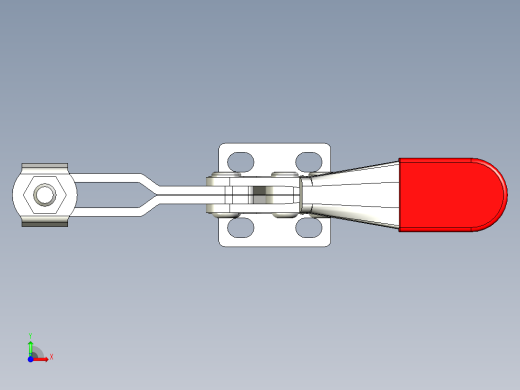 水平式夾鉗SSP(A)-3D多系列多零件图纸模型前视缩略图