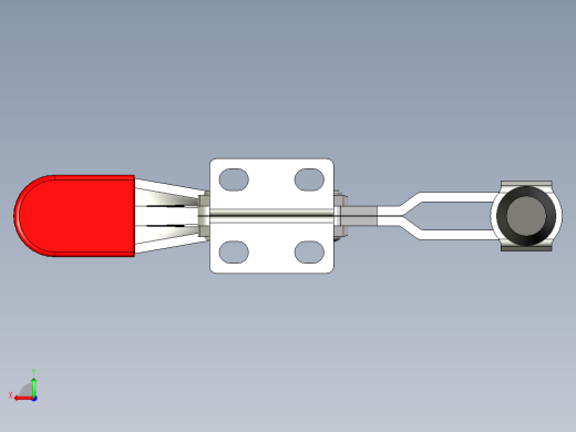 水平式夾鉗SSP(A)-3D多系列多零件图纸模型后视缩略图