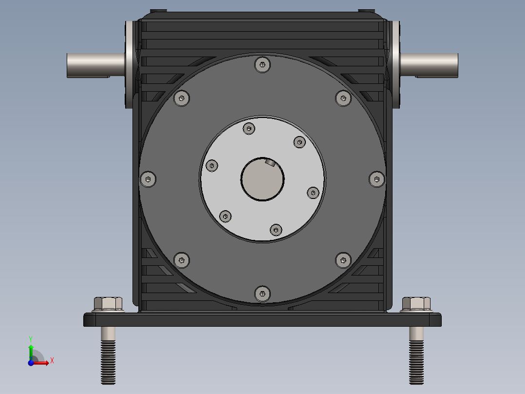 超薄齿轮减速器前视图