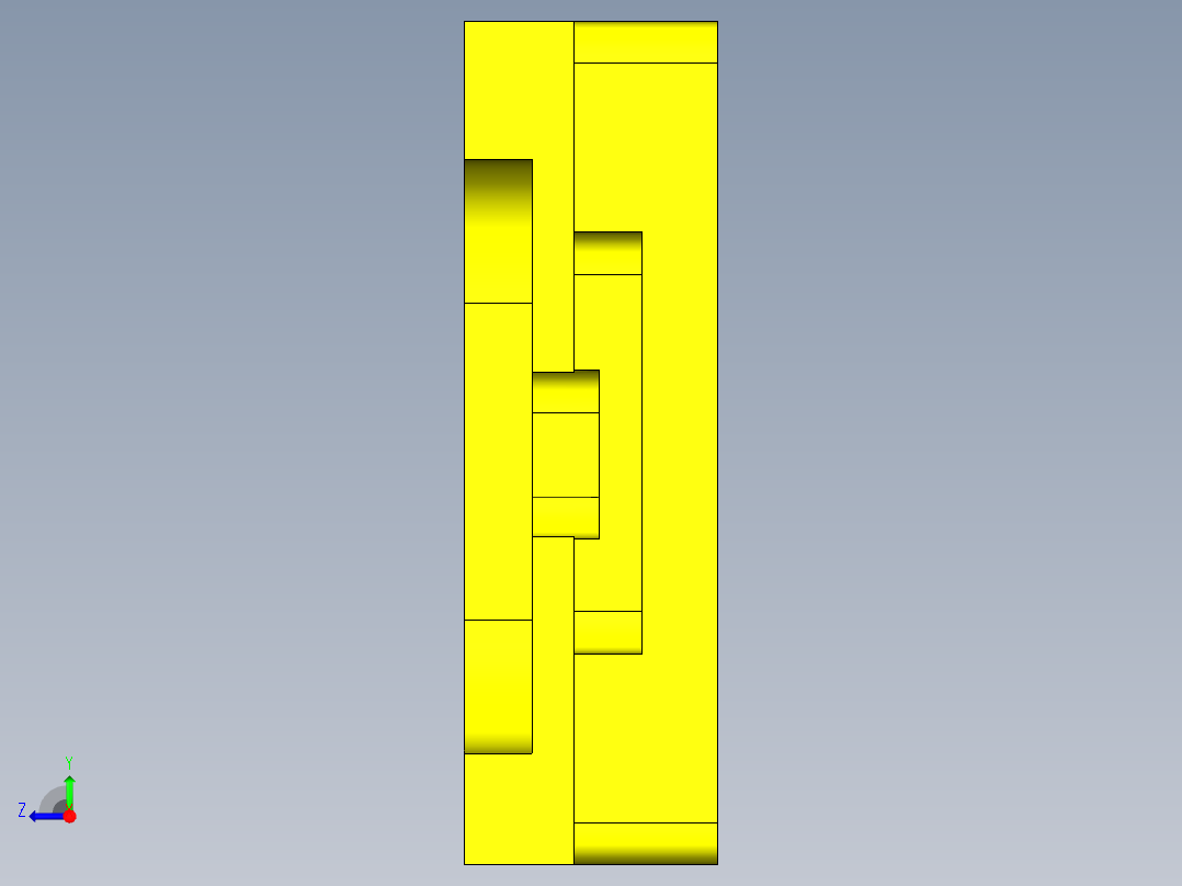 面铣UG程序编程刀路-右视图