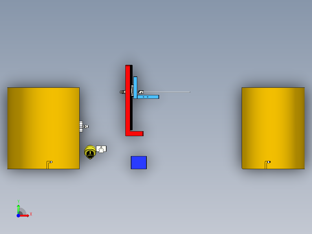 EPS 6# 输出轴综合压机Inventor16可编辑前视图