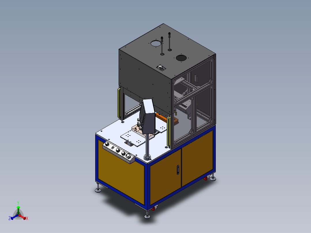 UV固化机sw20可编辑正等轴测图