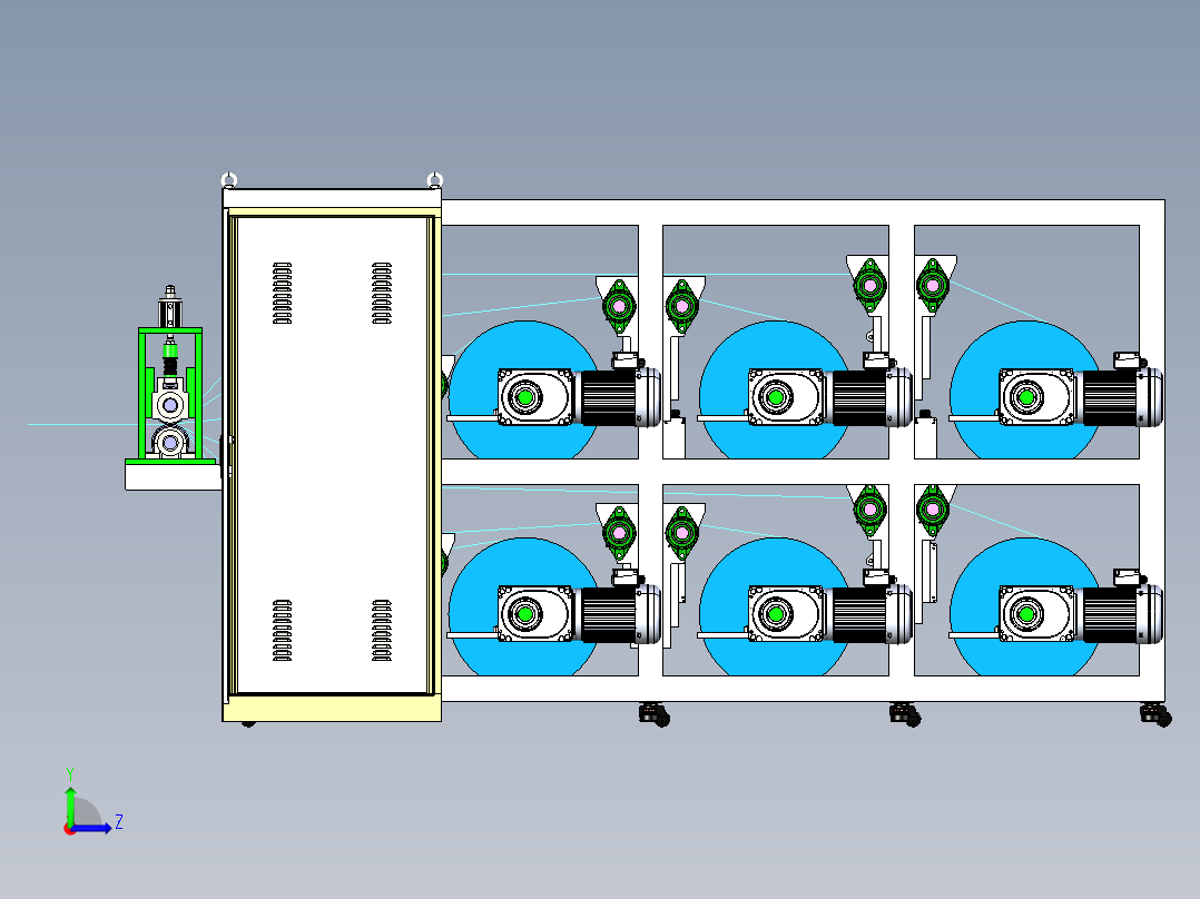 过滤棉自动放卷自动合棍xt左视图