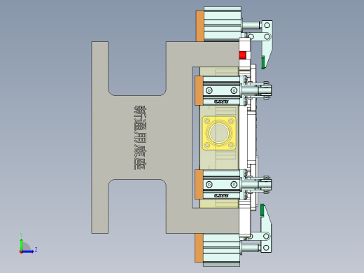 MACH-C笔记本CNC工装夹具三维模型-CNC4-精铣内腔-200601左视缩略图