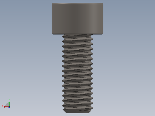 Screw_DIN_912_M8x20F_A2.SLDPRT公制内六角螺钉后视缩略图