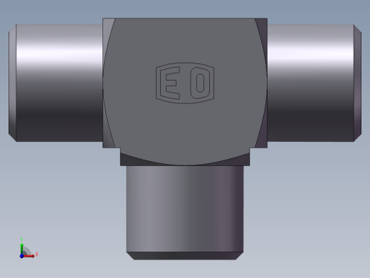 AC+AD 三通接头 T、AC-10LL前视缩略图