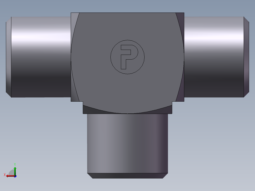 AC+AD 三通接头 T、AC-10LL后视图