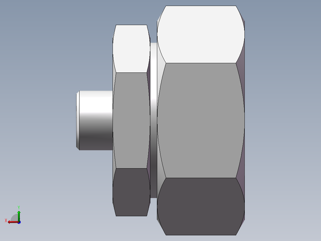 直通变径接头、2C-18-52后视图
