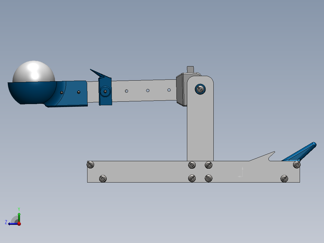 石弩弹射器、弹射器(17)右视图